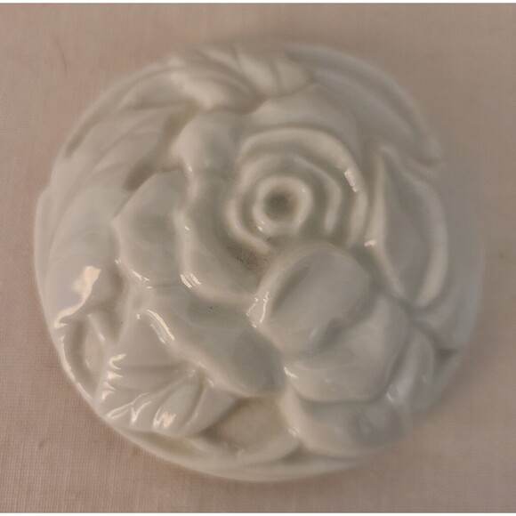 1981 Southern Heirlooms Vintage Porcelain Trinket Box Elizabeth Arden Floral - Picture 4 of 8